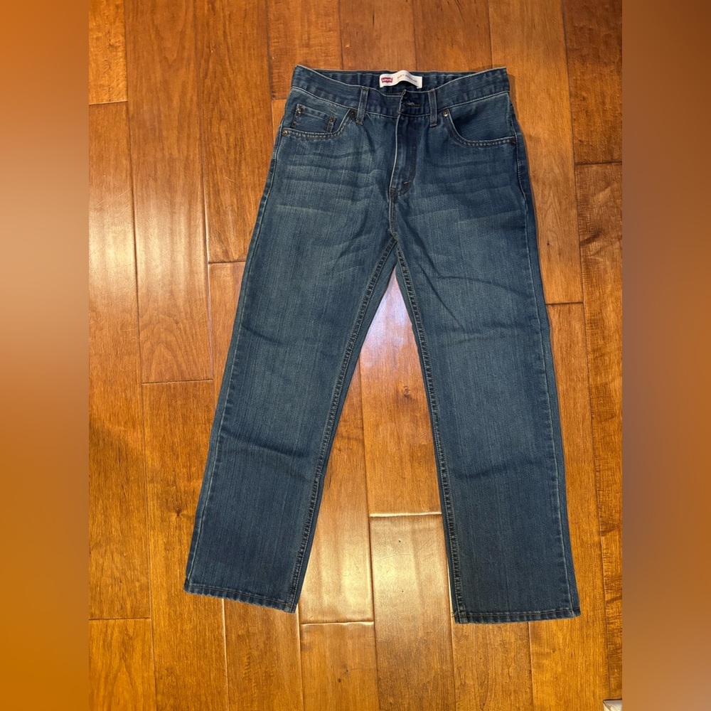 Levis 505 regular blue jeans size 12 husky
